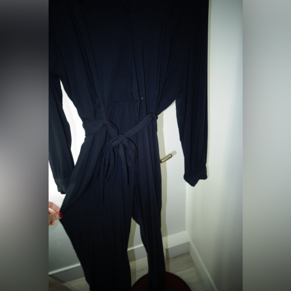 Aqua Black Jumpsuit